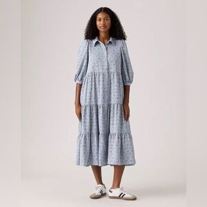 breslin long sleeve dress Breslin Midi Dress - Multi-color